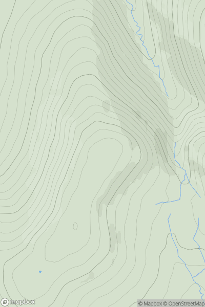 Thumbnail image for Cairn Hill [Carrick and Galloway] [NX307907] showing contour plot for surrounding peak